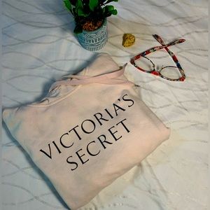 Victoria's Secret Thin Sweatshirt Hoodie Super Soft Pale Pink Size XS good condi